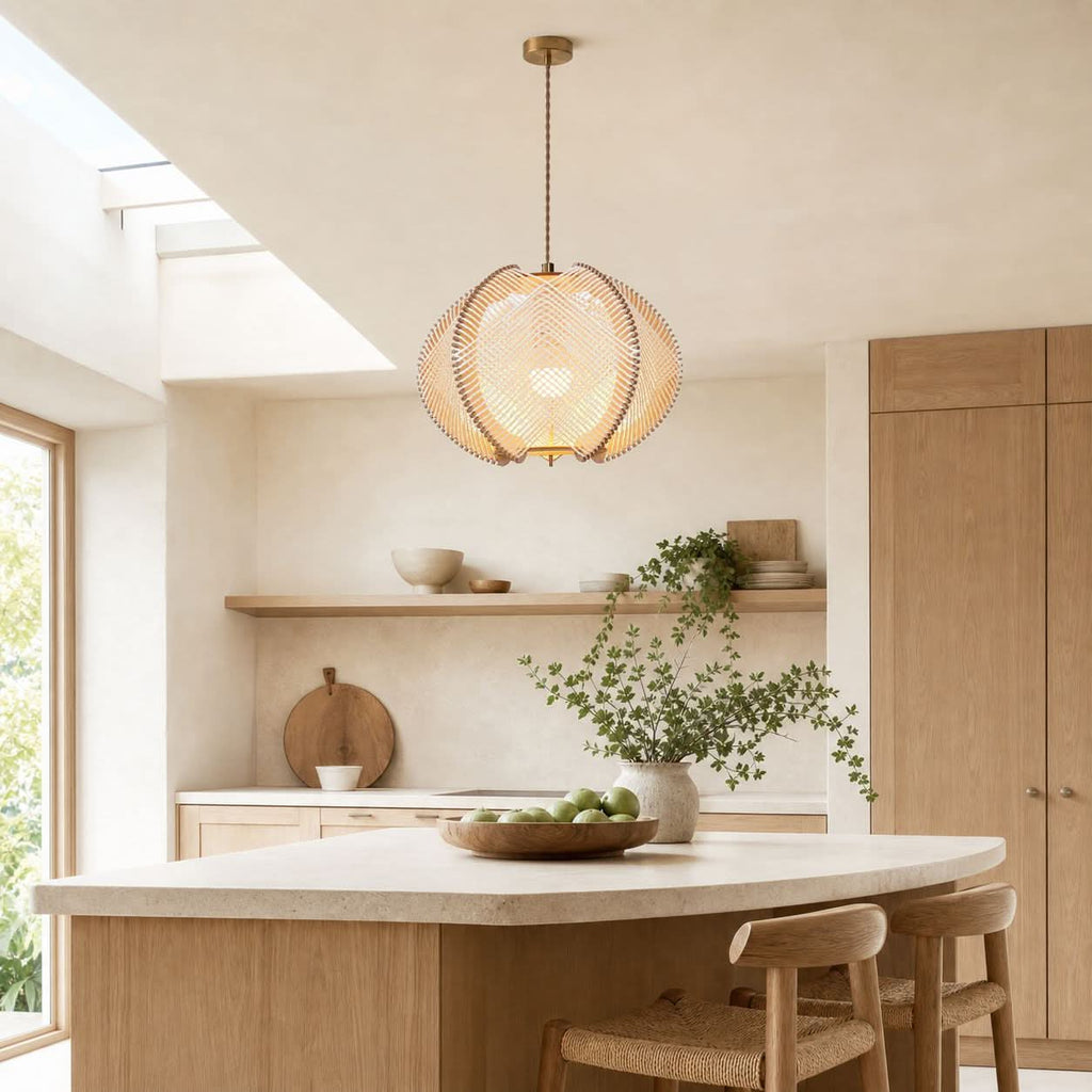 Lightsin Charming Ceiling Light Rustic Elegance with Paper Rope