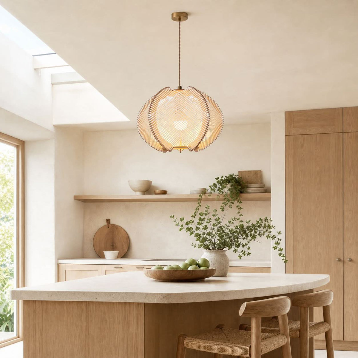 Lightsin Charming Ceiling Light Rustic Elegance with Paper Rope