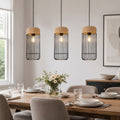 Glyph-Lightsin Woven Rattan Cylinder Pendant Light for Warm and Inviting Spaces