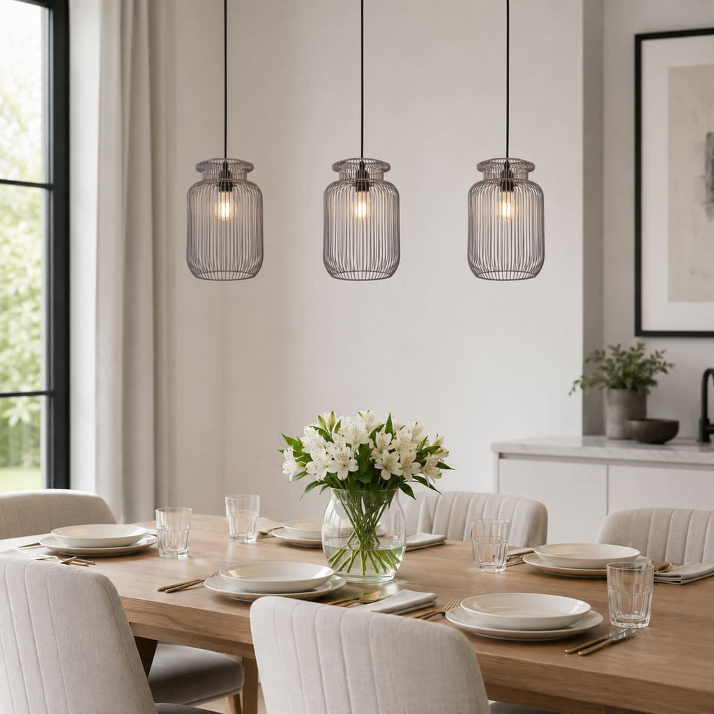 Glyph-Lightsin Sleek Modern Grey Iron Pendant Light for Home Decor