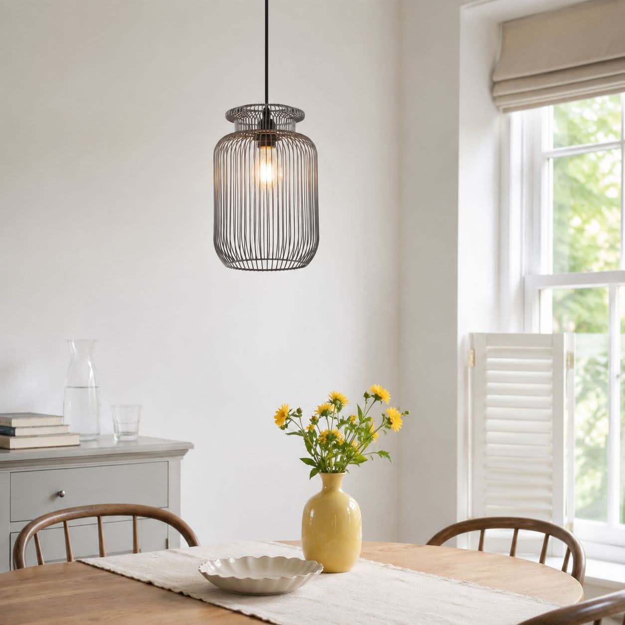 Glyph-Lightsin Sleek Modern Grey Iron Pendant Light for Home Decor
