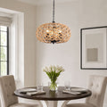 Glyph-Lightsin Rustic Hemp Rope Globe Pendant Light for Farmhouse and Industrial Style