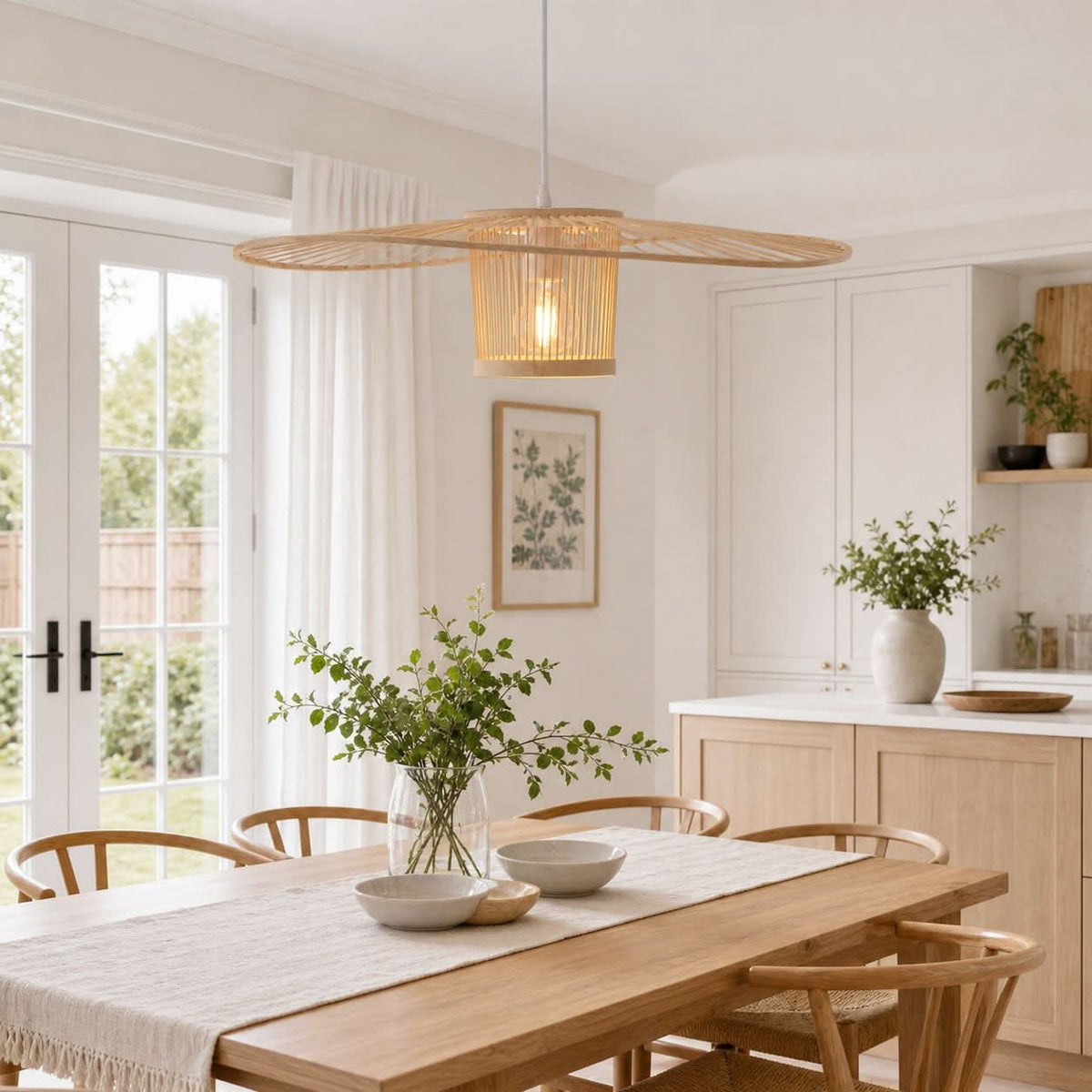 Lightsin Bamboo Pendant Light for Organic Elegance and Warmth