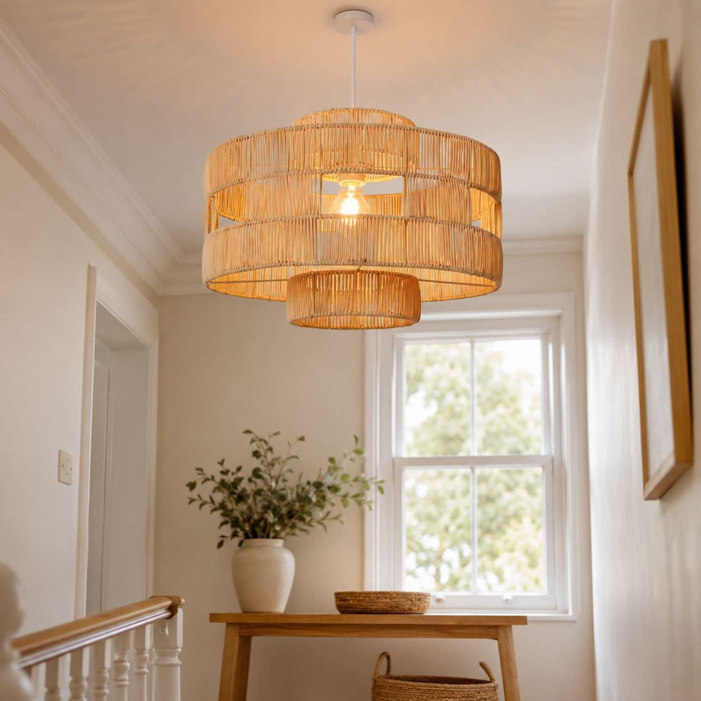 Lightsin Handcrafted Rattan Pendant Lamp for a Warm Touch