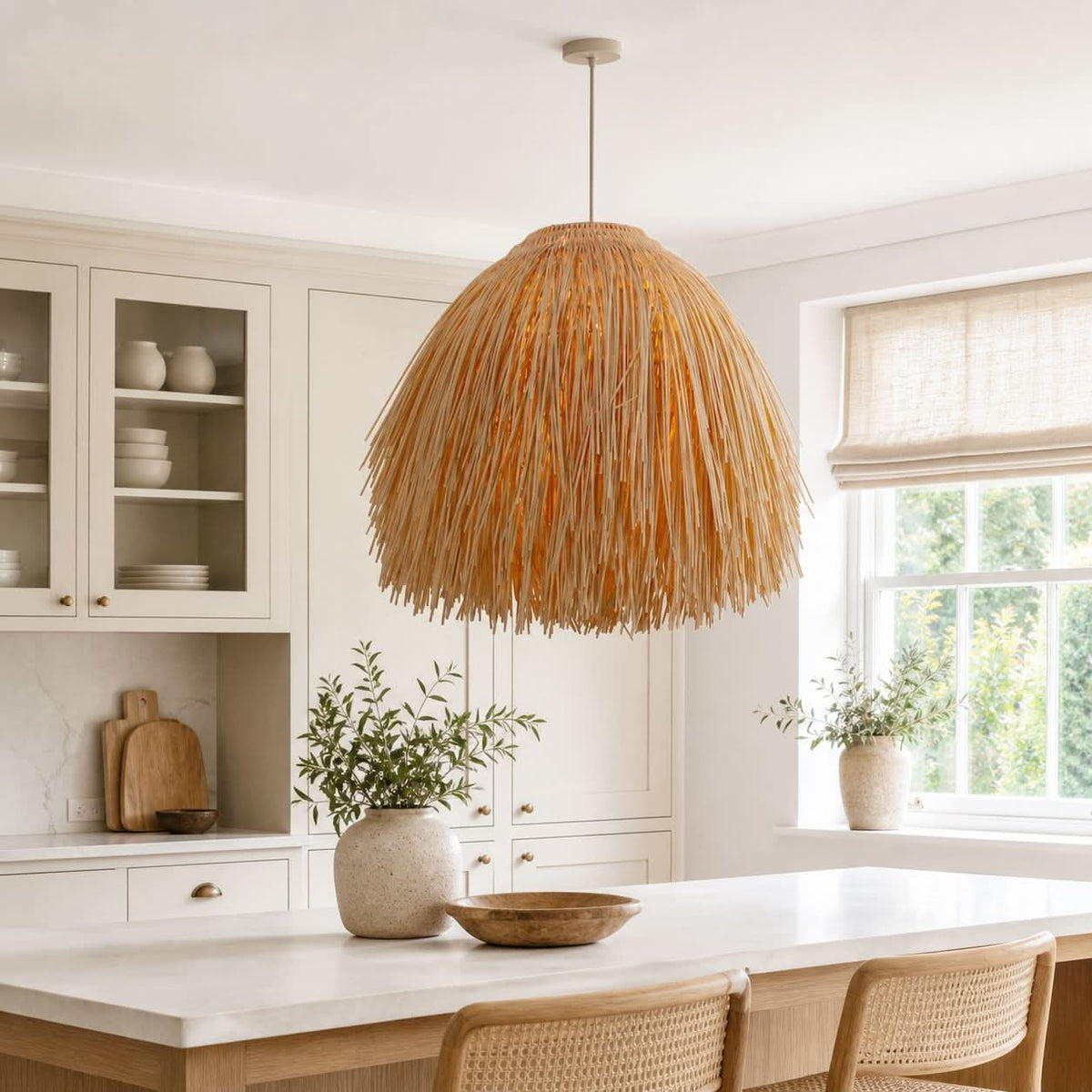 Lightsin Scarecrow Rattan Pendant Light