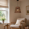 Lightsin Handwoven Paper Rope Pendant Light  Bohemian Rustic Charm