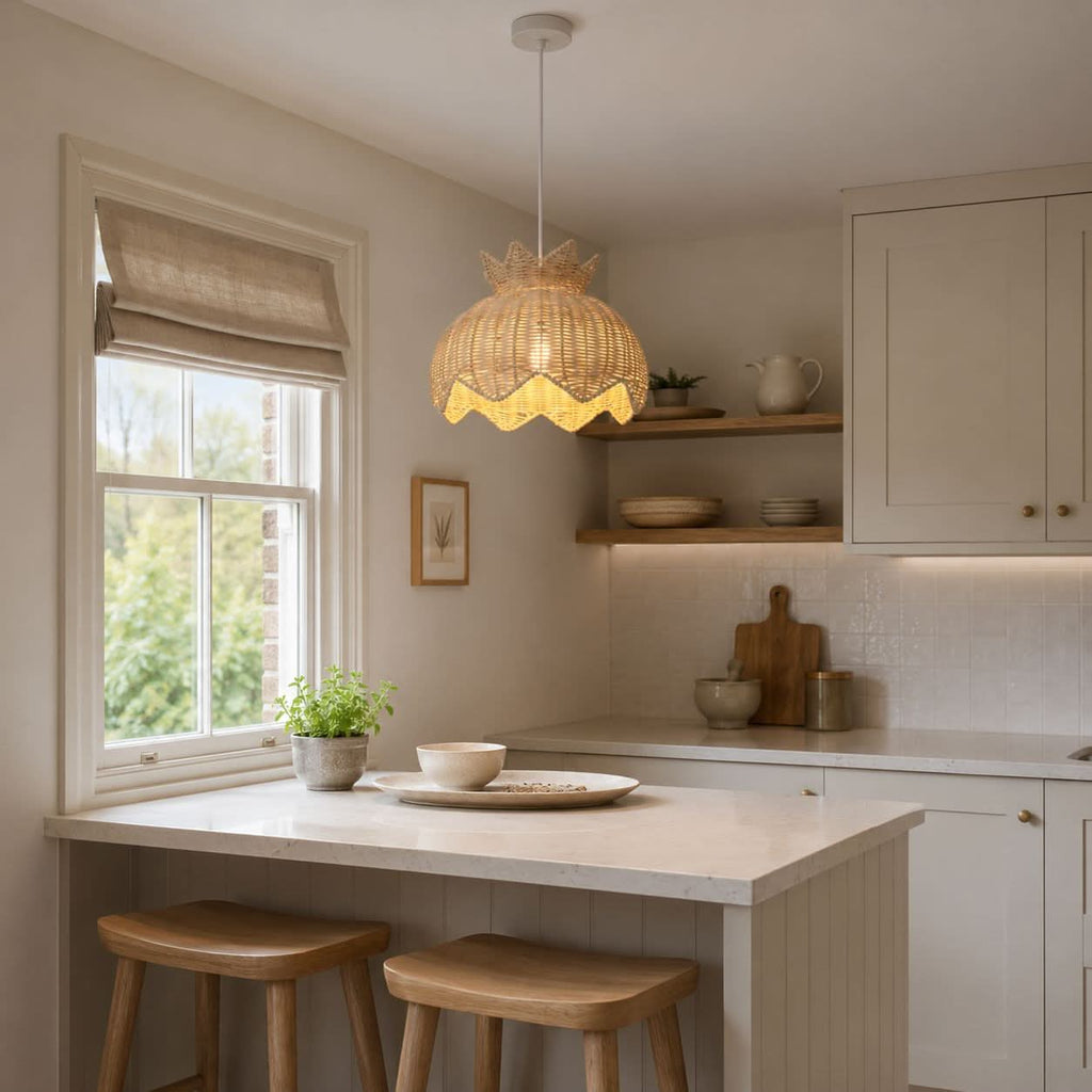 Lightsin Handwoven Paper Rope Pendant Light for a Natural & Cozy Ambiance