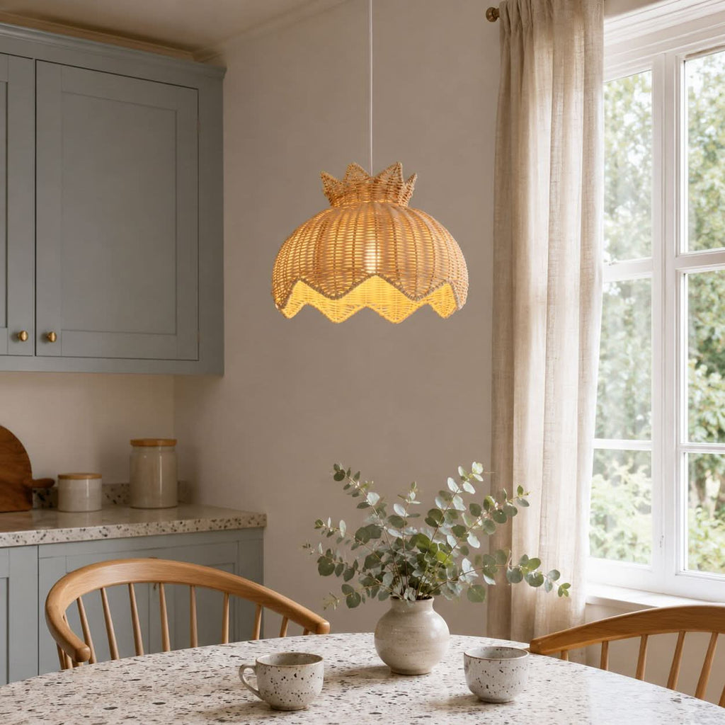 Lightsin Handwoven Paper Rope Pendant Light for a Natural & Cozy Ambiance