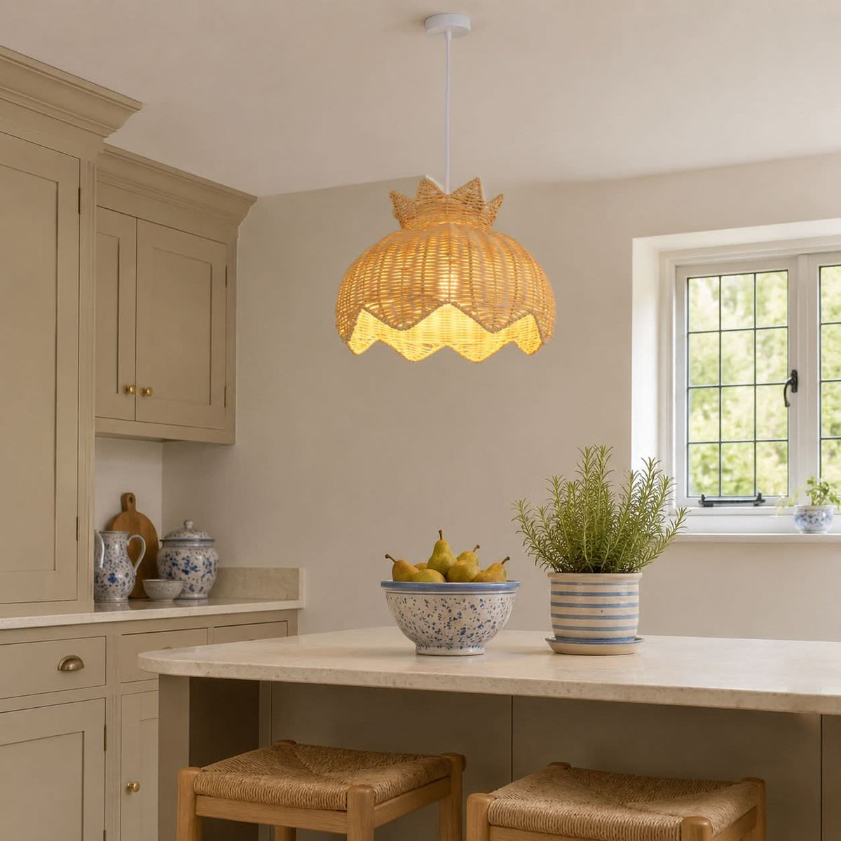 Lightsin Handwoven Paper Rope Pendant Light for a Natural & Cozy Ambiance