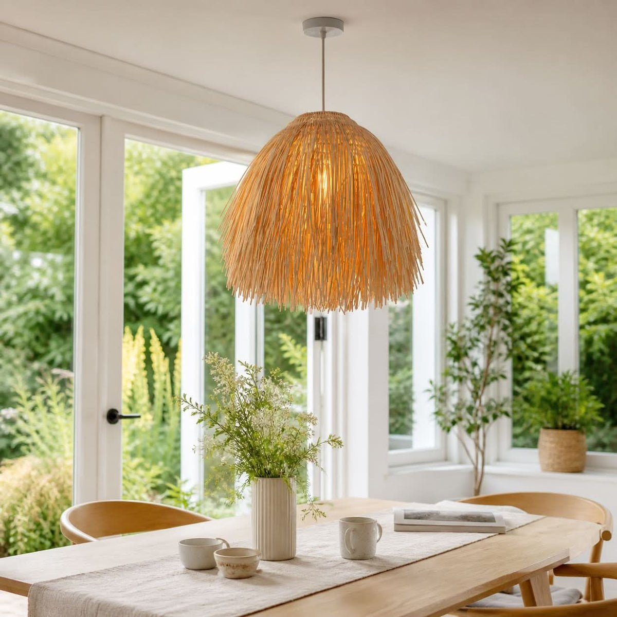 Lightsin Scarecrow Rattan Pendant Light