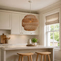 Lightsin Hollow Weave Rattan Pendant Light for Living Room, Dining Room & Bedroom