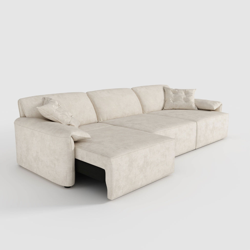 Cottonfy Convenient Remote Control Modular Chaise Sofa Bed