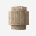 Vintage Hand-Woven Hemp Rope Half Cylinder Wall Lamp