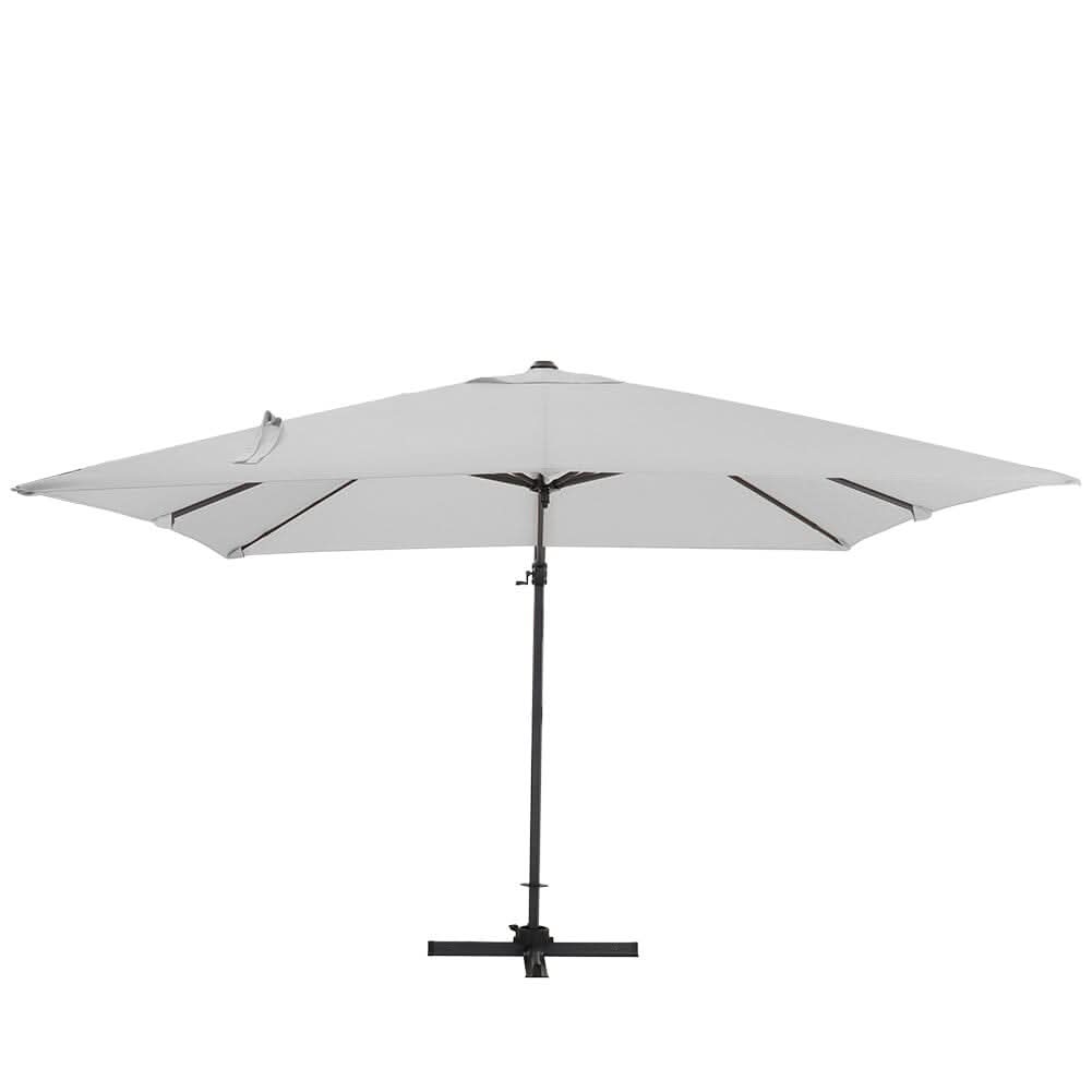 3 x 3 m Square Cantilever Parasol Outdoor Hanging Umbrella for Garden and Patio
