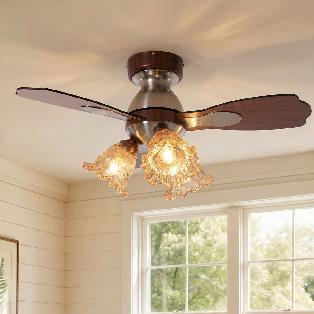 Lightsin 36 Inch Ceiling Fan with Reversible Motor and Timer
