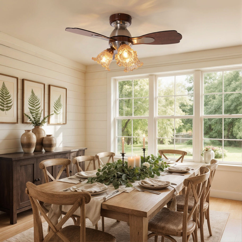 Lightsin 36 Inch Ceiling Fan with Reversible Motor and Timer