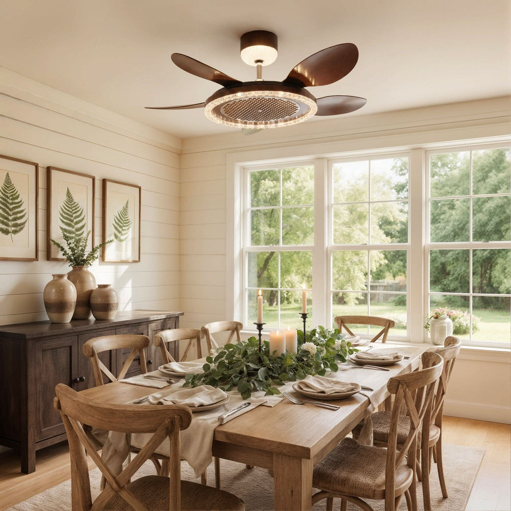 Lightsin 48 Inch Ceiling Fan with 6-Speed Reversible DC Motor