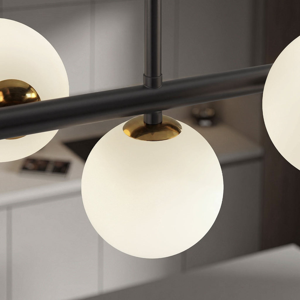 Lightsin Cumulus - Modern Metal Chandelier with LED White Shade