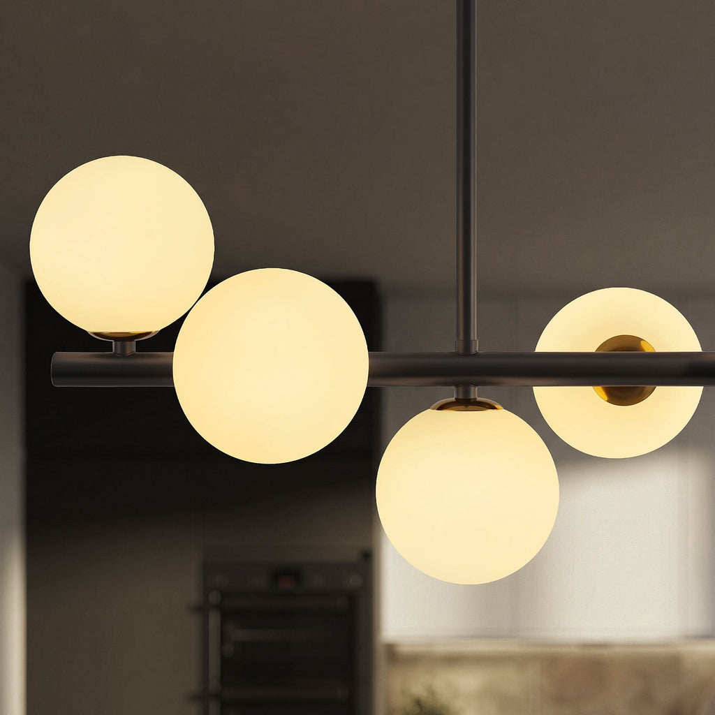 Lightsin Cumulus - Modern Metal Chandelier with LED White Shade