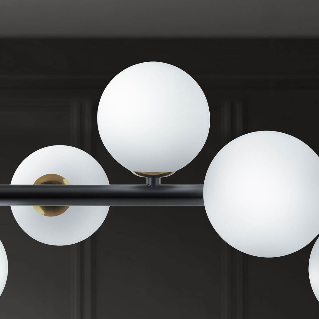 Lightsin Cumulus - Modern Metal Chandelier with LED White Shade