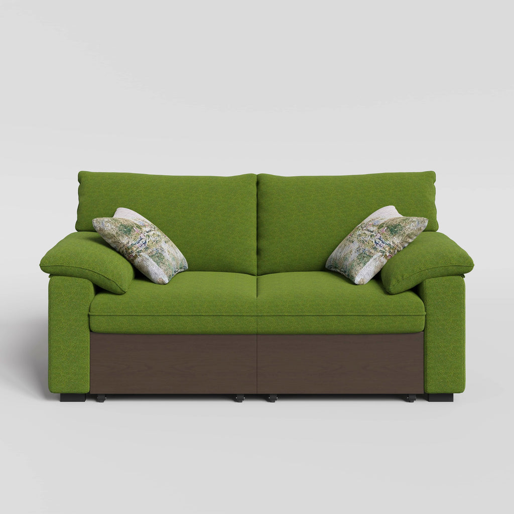 Cottonfy Luxurious Solid Wood Versatile 2-Seater Pull Out Sofa Bed