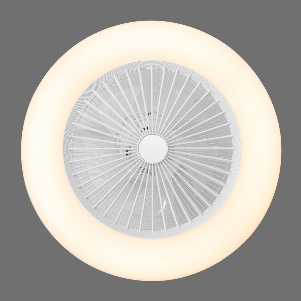 Dia 55cmCeiling Fan with 3 Colour LED Light and Remote Control