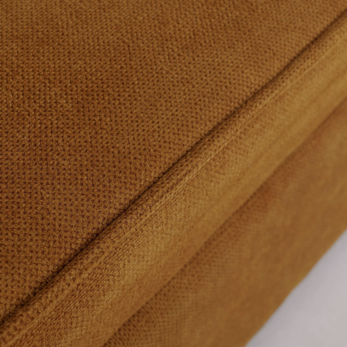 Caramel & Ginger Yellow Fabric Sofa Bed with Adjustable Backrest and Easy Pull-Out Mechanism
