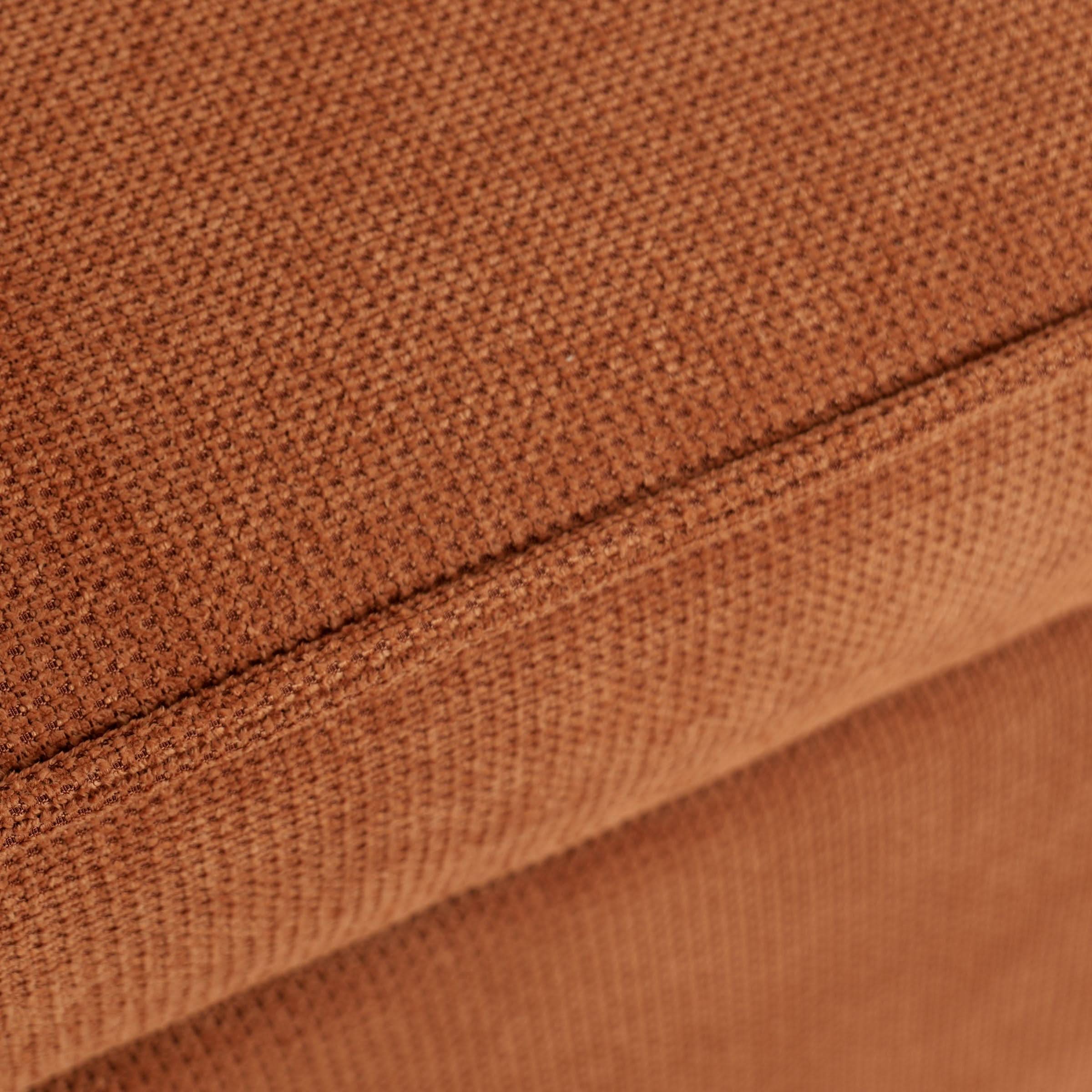 Caramel & Ginger Yellow Fabric Sofa Bed with Adjustable Backrest and Easy Pull-Out Mechanism