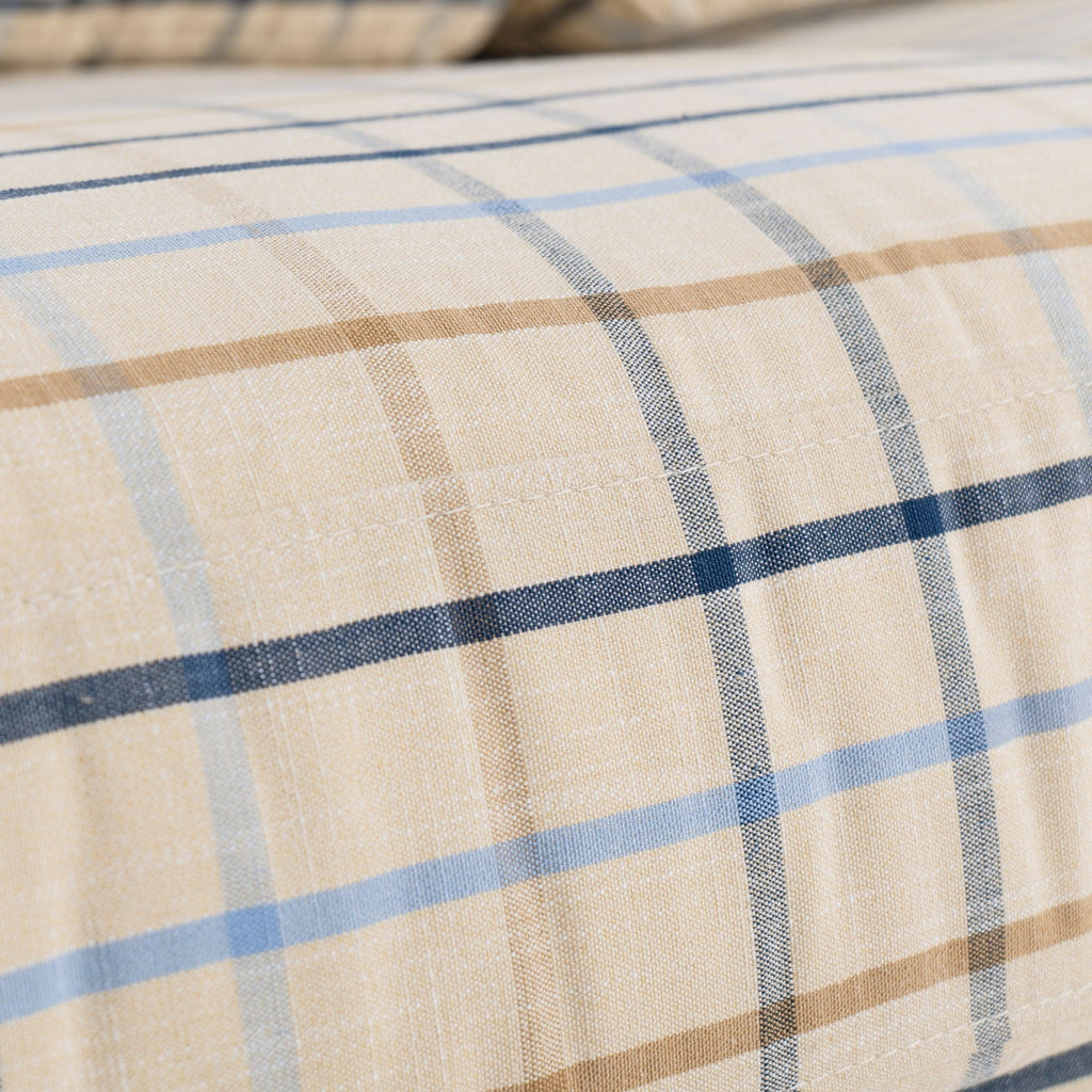 Cottonfy Country Check Sofa with Removable Skirted Covers