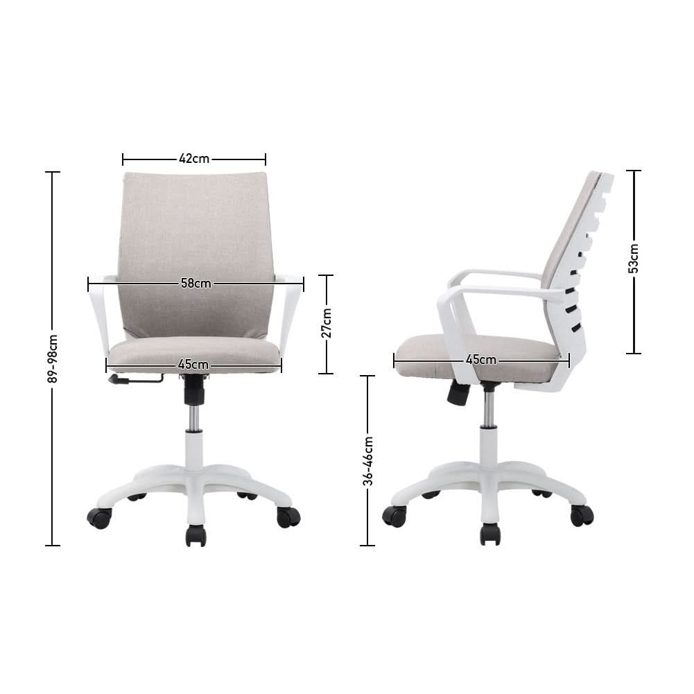 Mesh Adjustment Lumbar Support Back Ergonomic Swivel Office Chair with Wheels