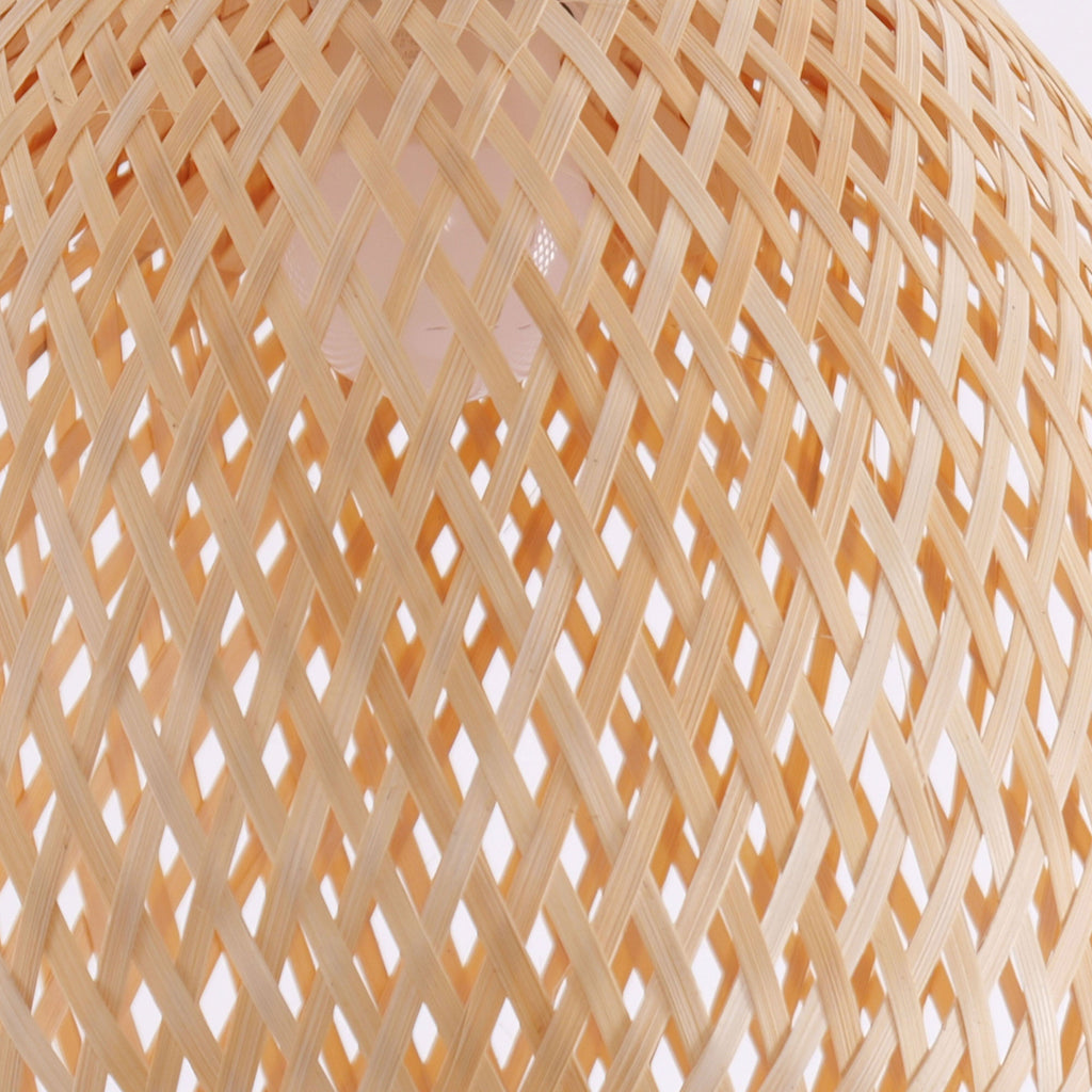 Lightsin Handwoven Bamboo Pendant Light – Natural, Eco-Friendly Lighting for Cozy Spaces