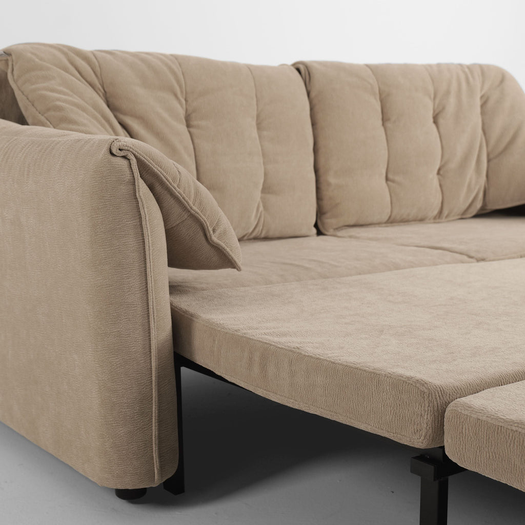 Cottonfy Upgraded Cloud Chenille Skin Friendly Sofa Bed with Storage