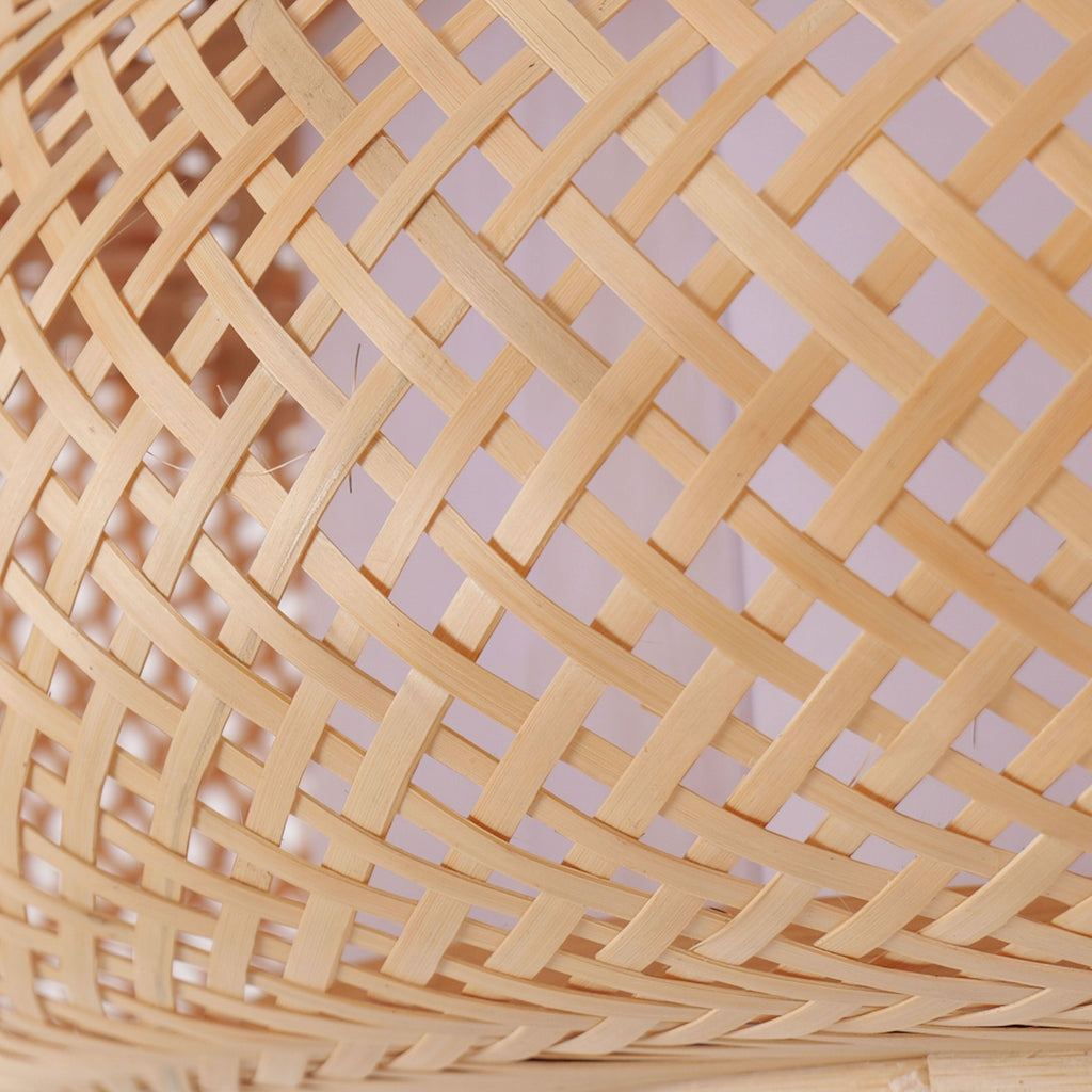Lightsin Lutta-Natural Bamboo Pendant Light for Warm Ambiance Décor