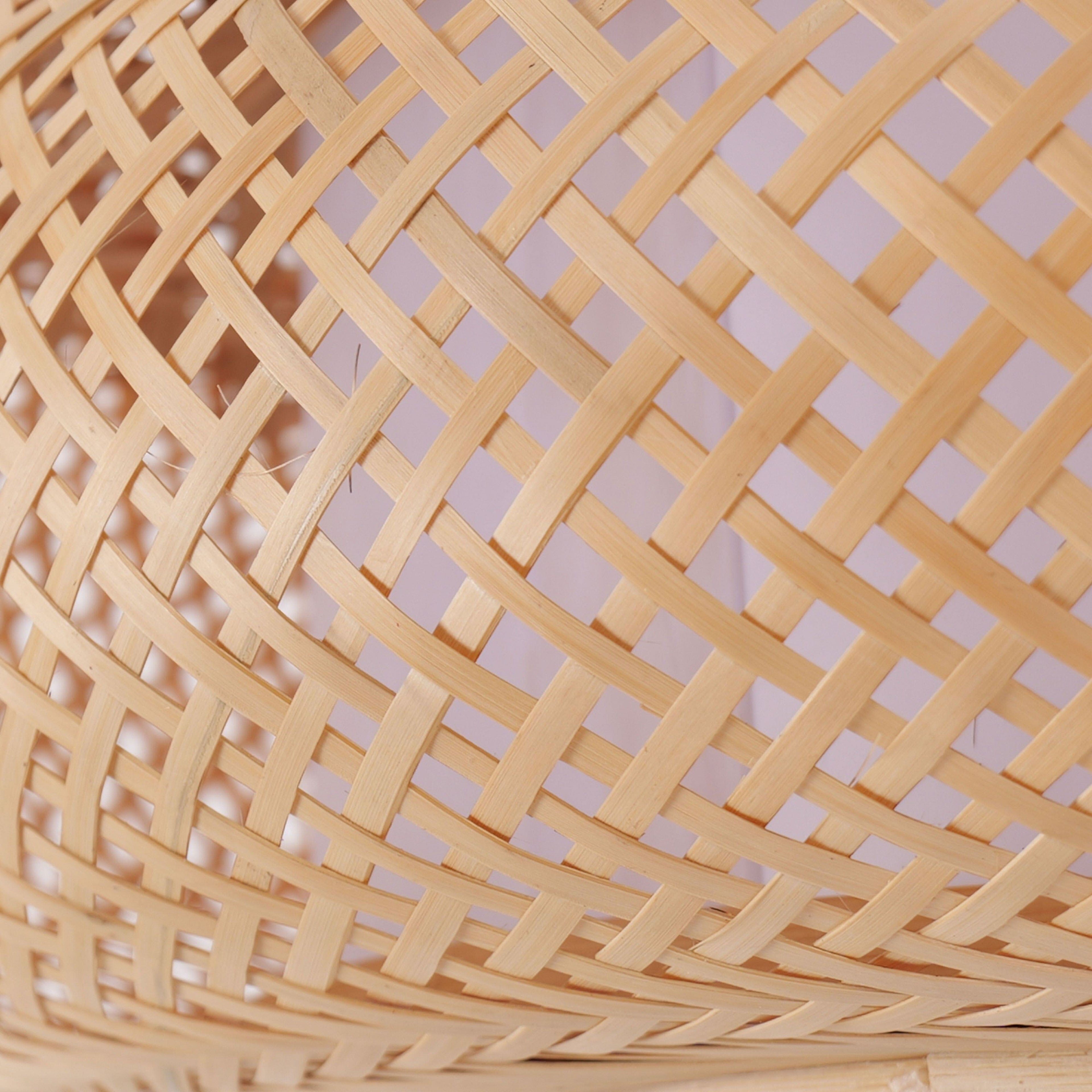Lightsin Lutta-Natural Bamboo Pendant Light for Warm Ambiance Décor