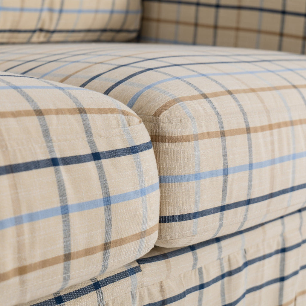 Cottonfy Minimalist Stylish Detachable Striped and Checkered Pattern Sofa