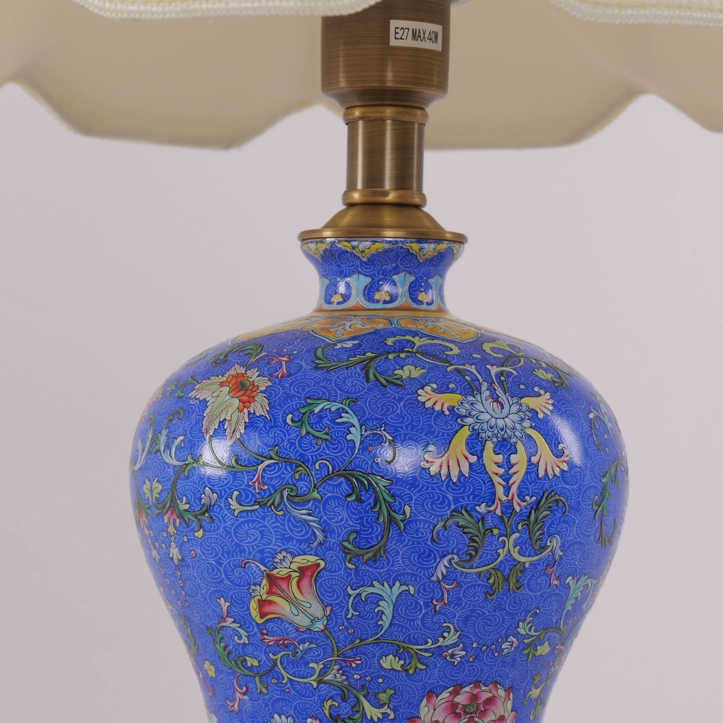 Lightsin Elegant Handcrafted Ceramic Table Lamp Collection with Floral Design
