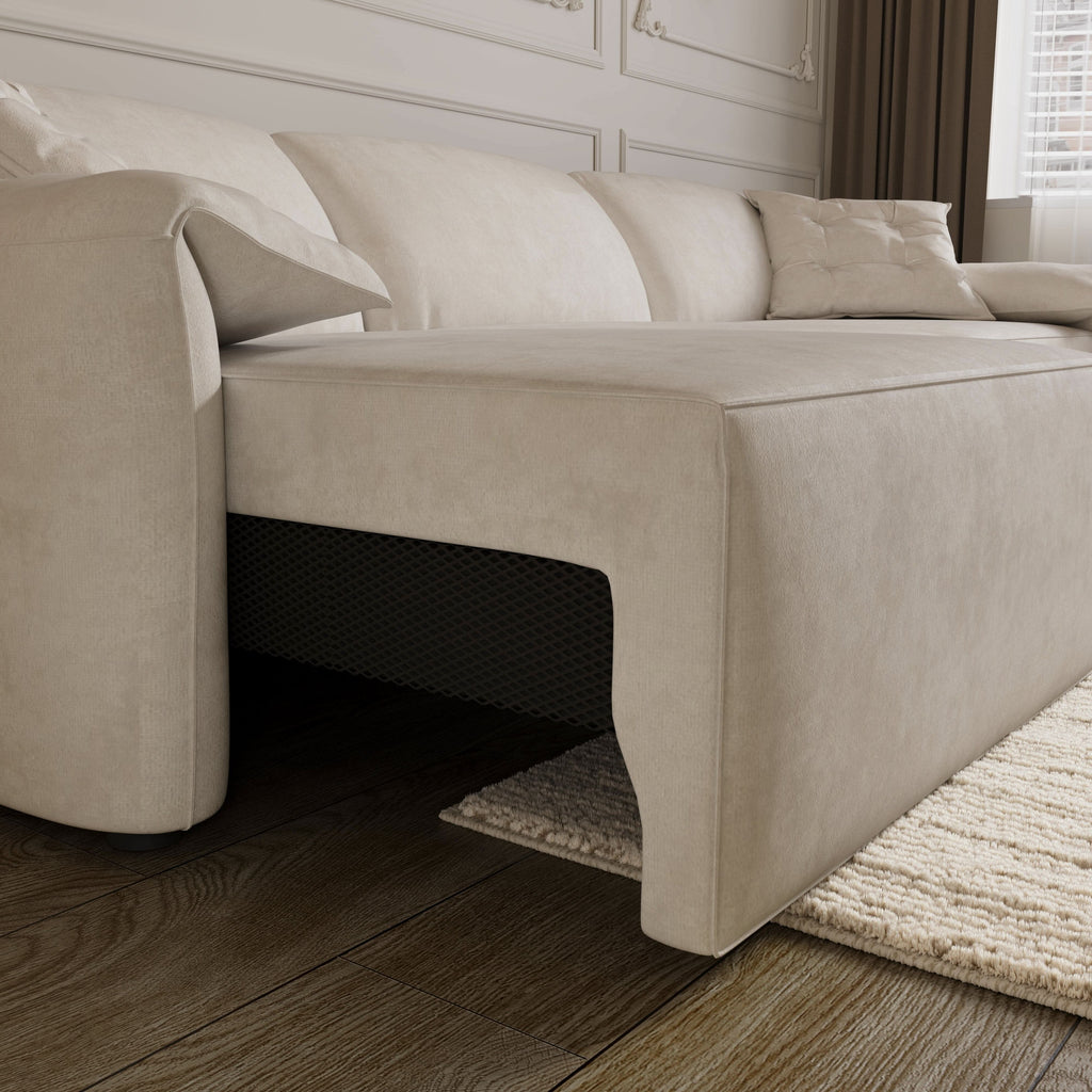 Cottonfy Convenient Remote Control Modular Chaise Sofa Bed