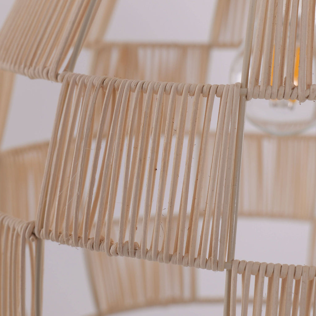 Lightsin Handwoven Rattan Pendant Light for a Warm & Stylish Ambiance