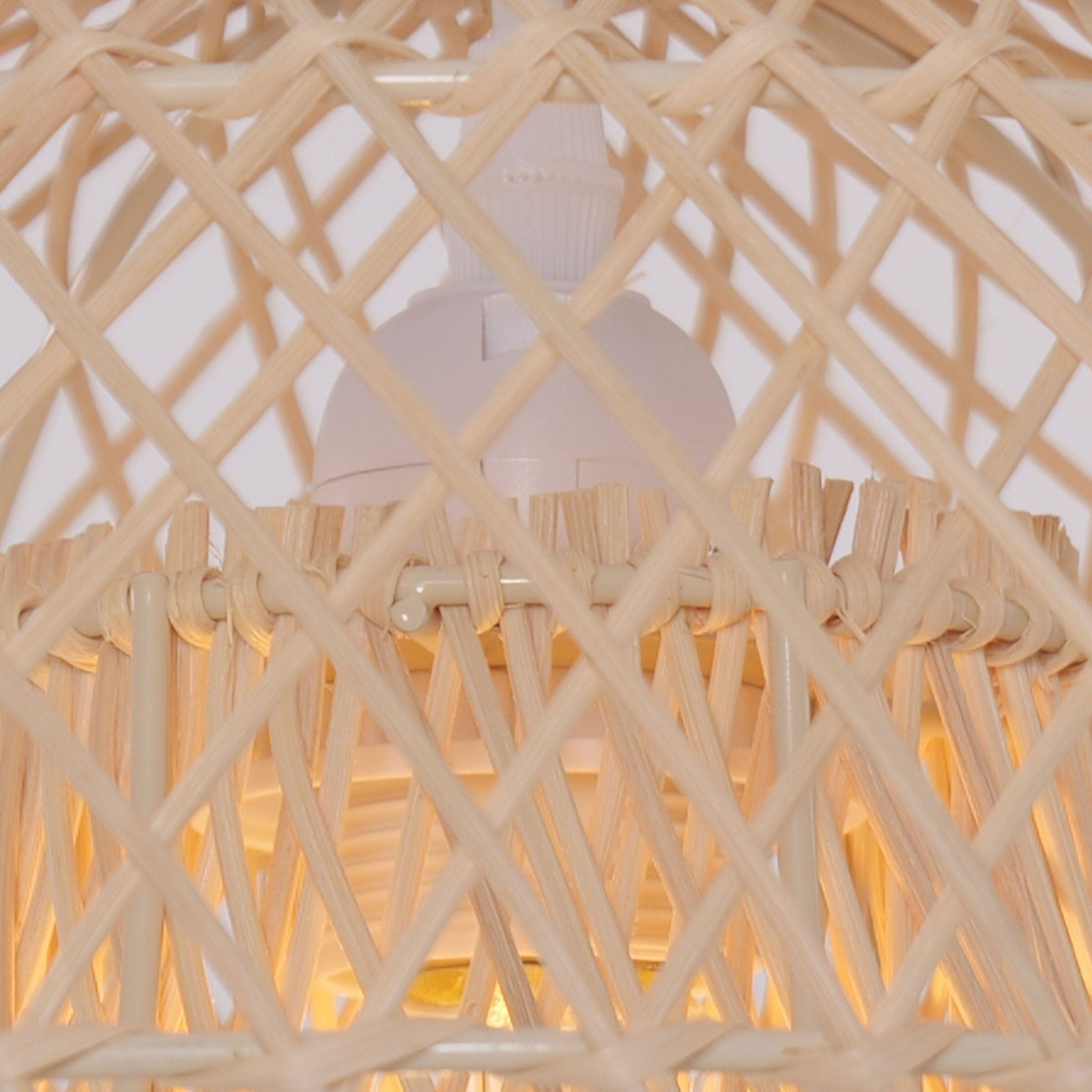 Lightsin SolNest Boho Rattan Hanging Lamp