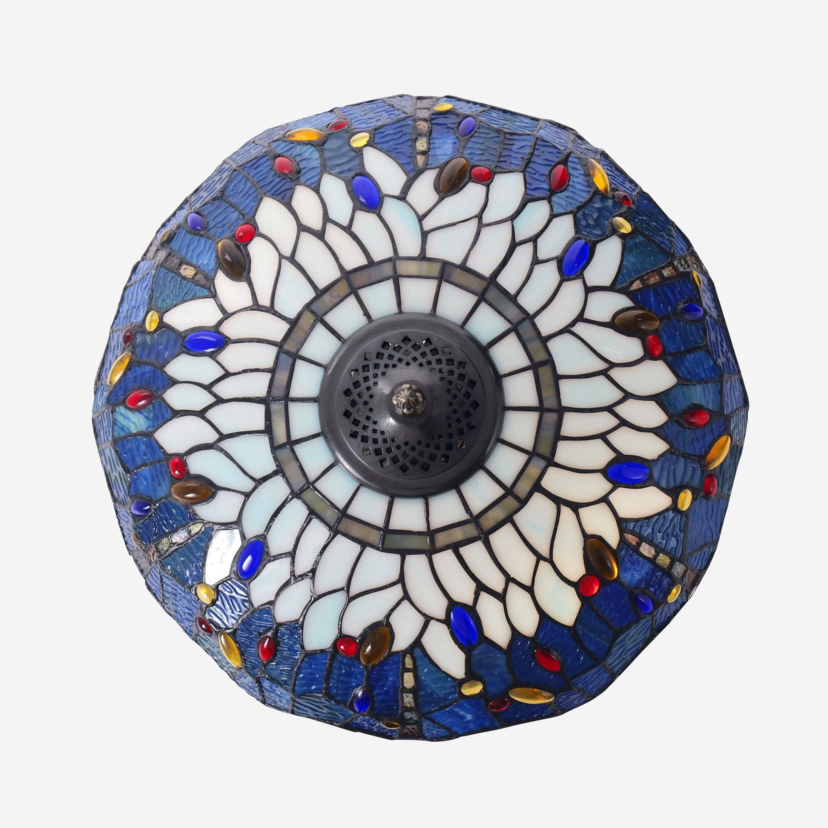 Lightin Tiffany Table Lamp | Handcrafted Stained Glass Dragonfly Series
