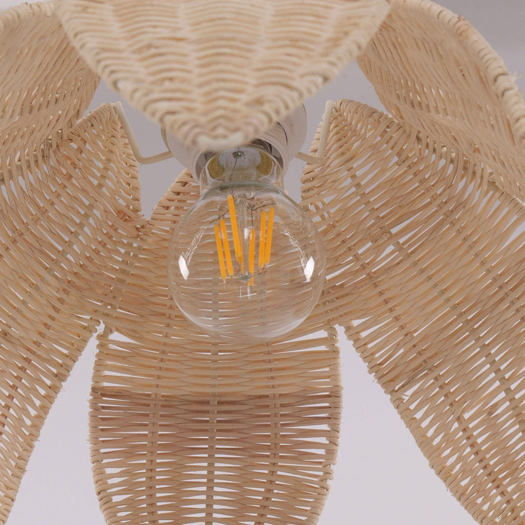 Lightsin AmberNest Natural Rattan Light for Calm Cozy Corners