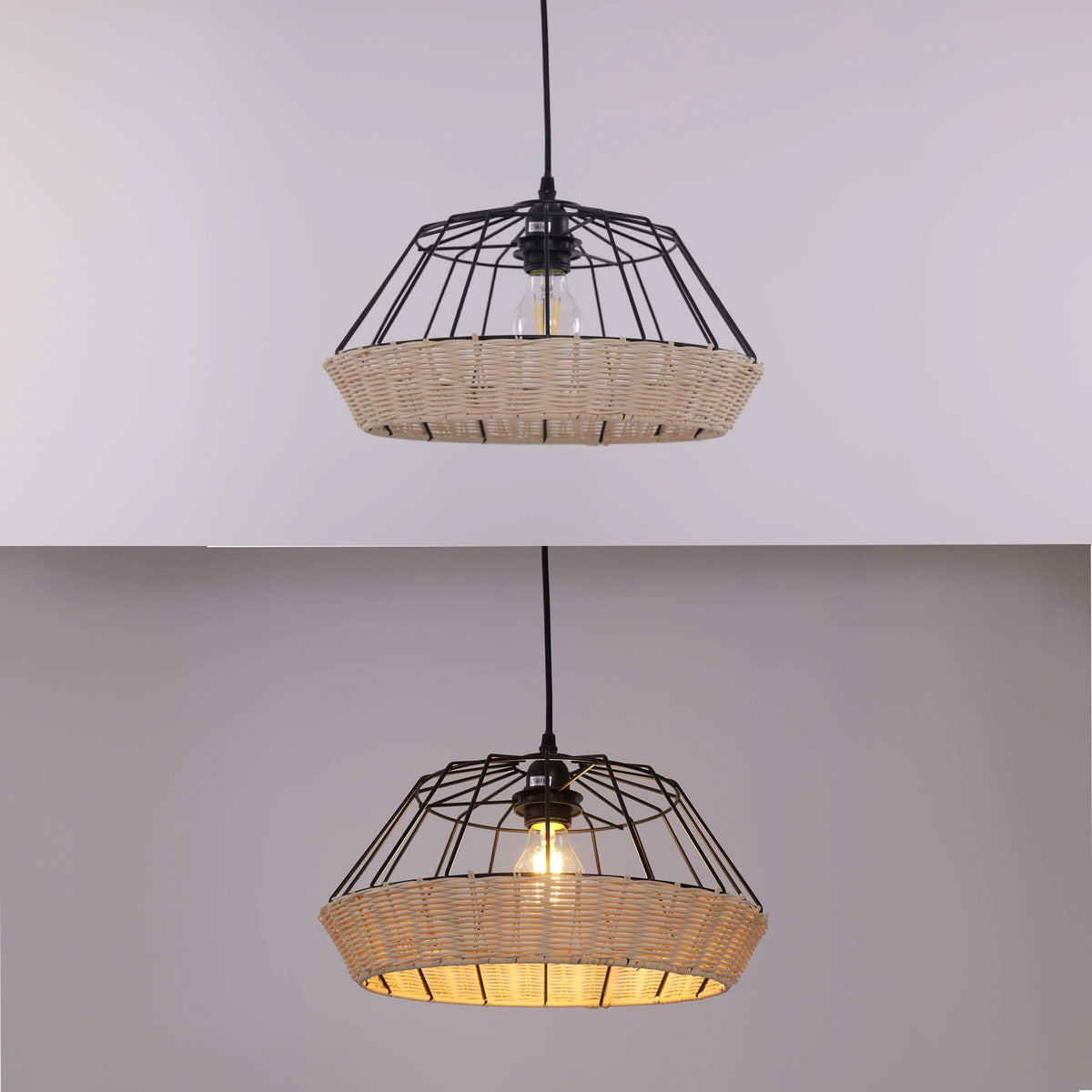 Glyph-Lightsin Geometric Bamboo Pendant Light for a Touch of Natural Modernity