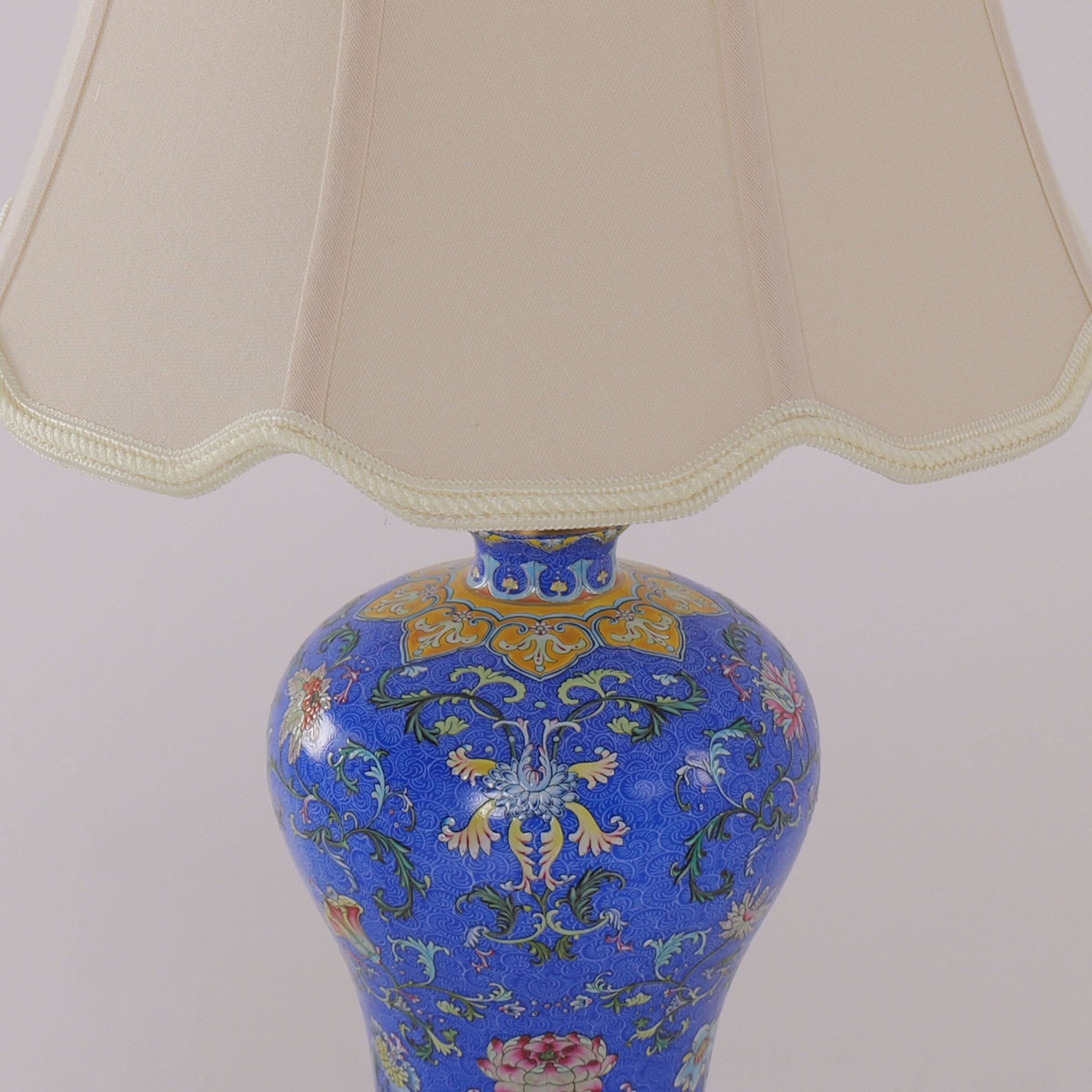 Lightsin Elegant Handcrafted Ceramic Table Lamp Collection with Floral Design