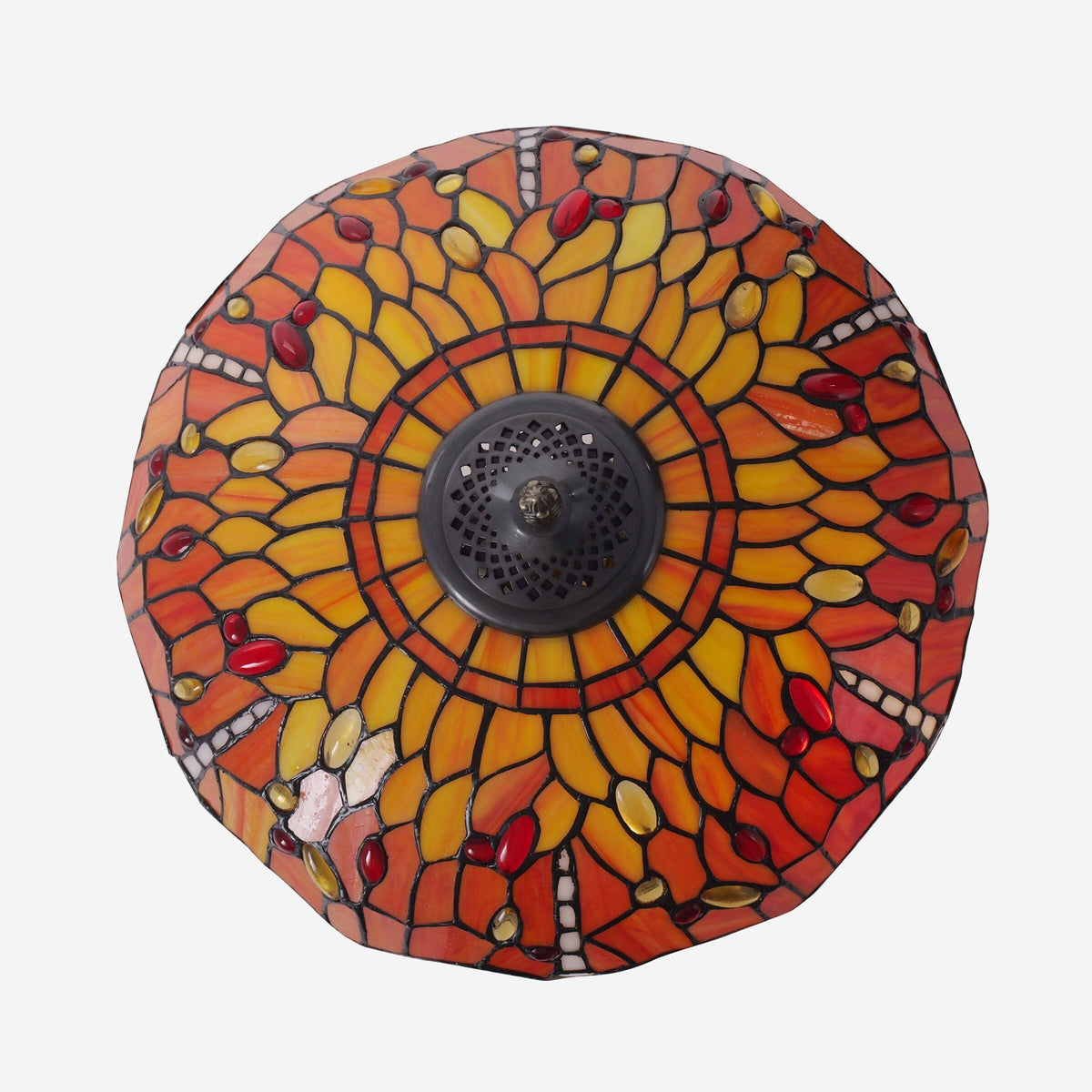 Lightin Tiffany Table Lamp | Handcrafted Stained Glass Dragonfly Series
