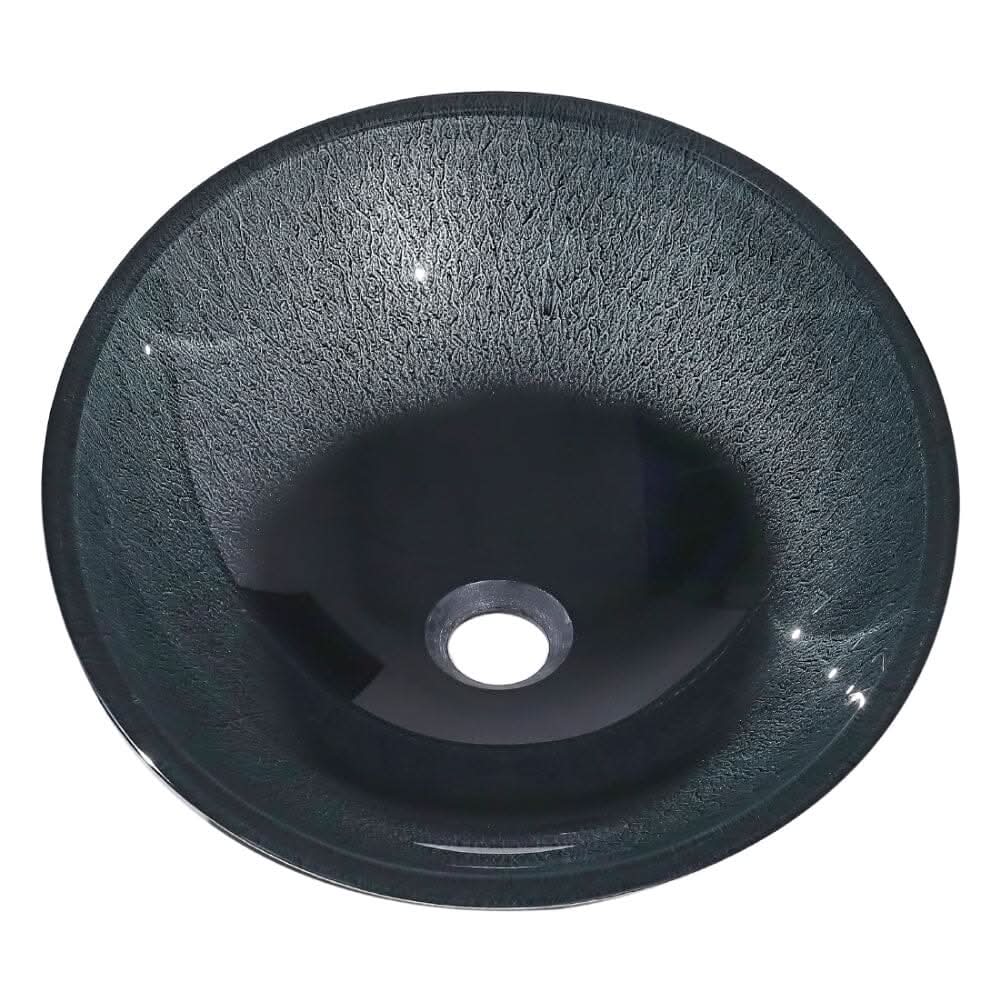54cm W Oval Bathroom Art Tempered Glass Sink