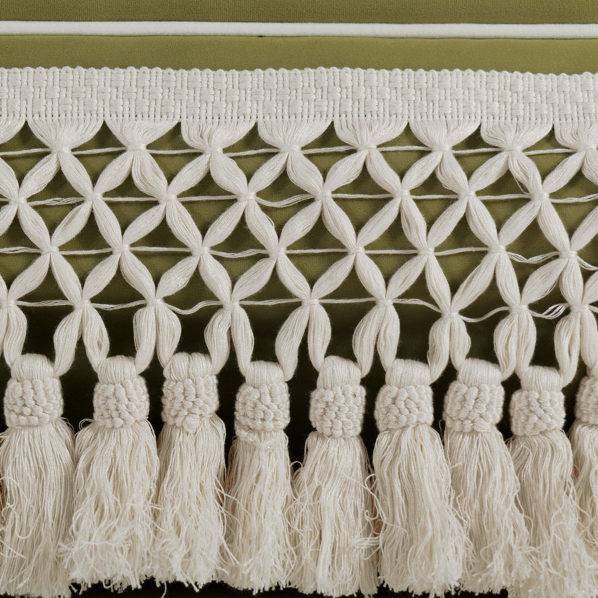 Cottonfy Fringe Skirt Sofa Velvet Linen Comfort Relaxed Living