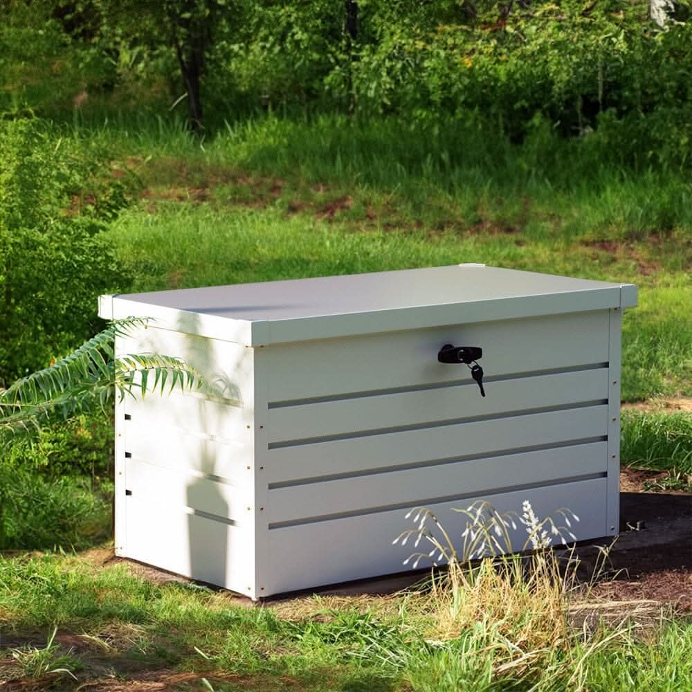 350L Steel Garden Steel Box  Patio Waterproof Storage Box
