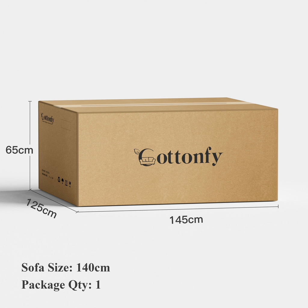Cottonfy Corduroy Modular Wide Seat Chaise Sofa Block
