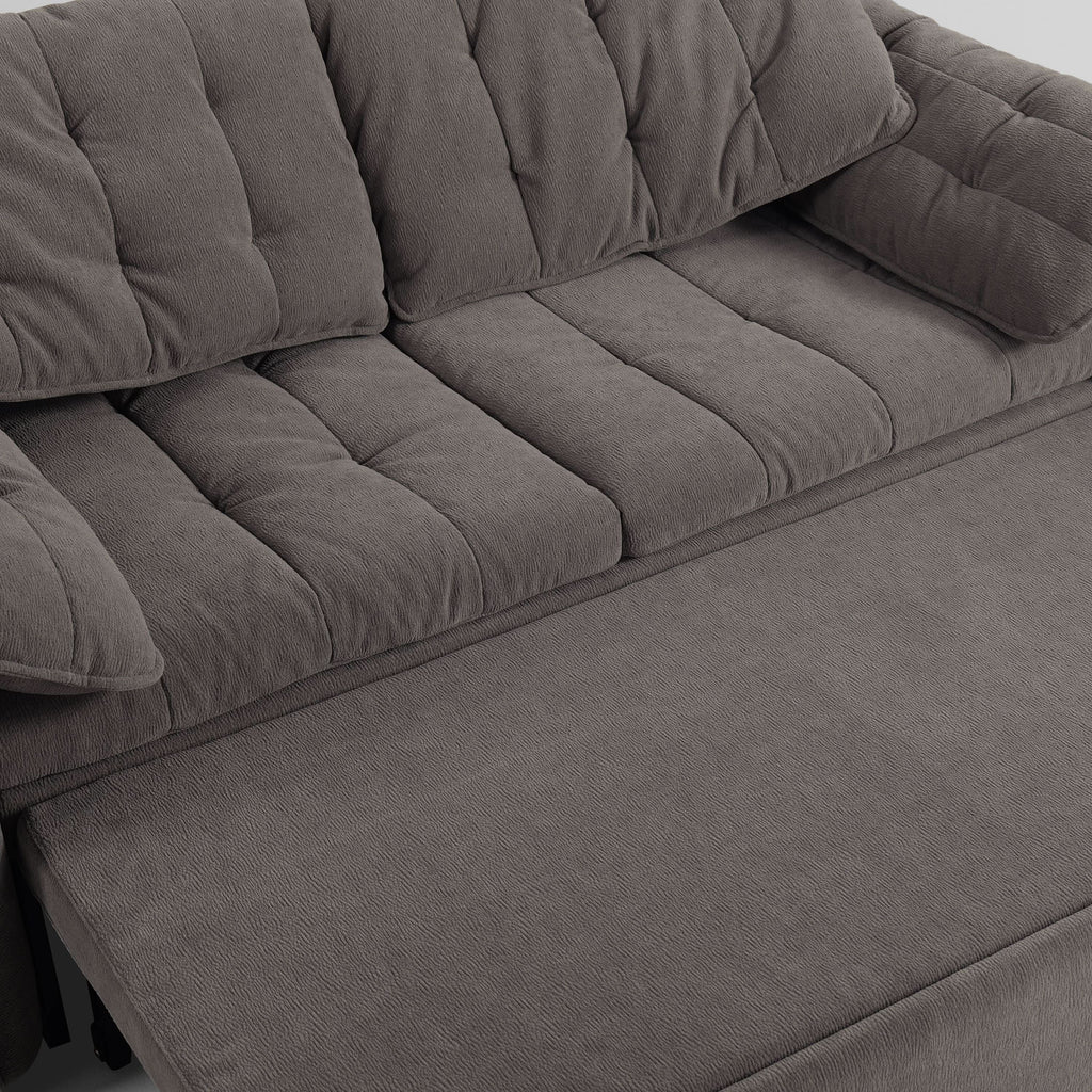 Cottonfy Upgraded Cloud Chenille Skin Friendly Sofa Bed with Storage