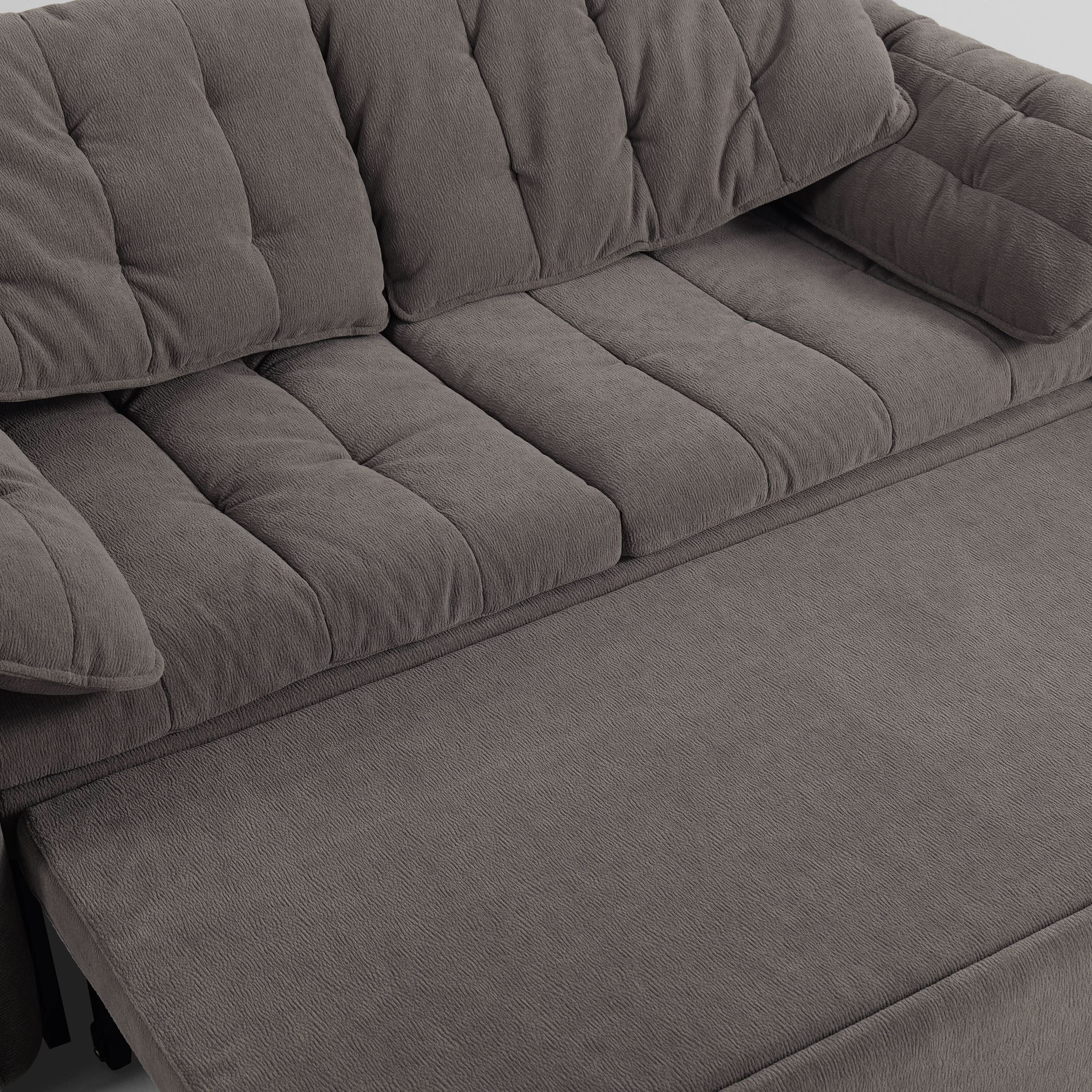 Cottonfy Upgraded Cloud Chenille Skin Friendly Sofa Bed with Storage